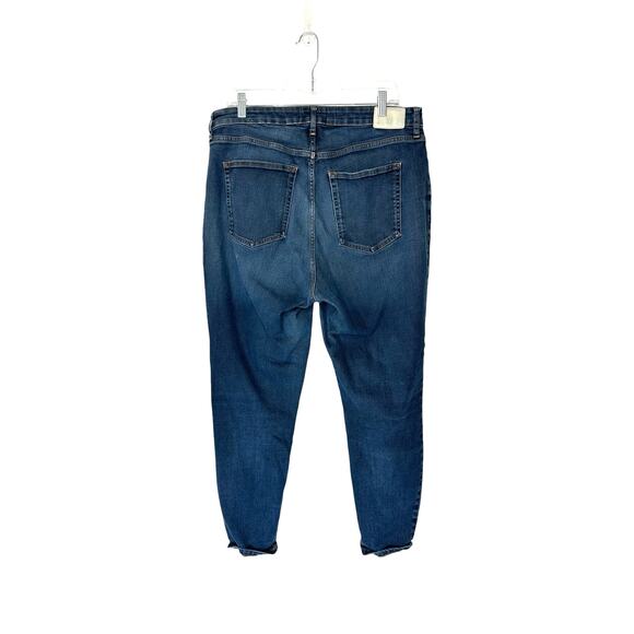 Everlane Dark Wash Stretch The Curvy High Rise Skinny Leg Jean Size 30 - Picture 8 of 12